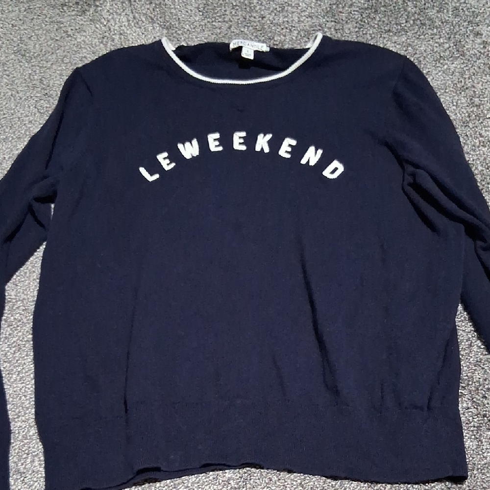 J. Crew Navy Blue 'Le Weekend' Sweater